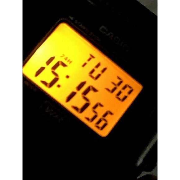 Casio Men's Watch F108WH-1A Illuminator Quartz Digital Black Resin Sport 3224 - Picture 8 of 13